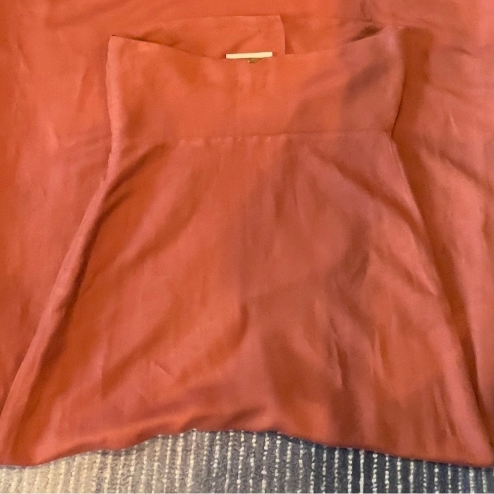 Adriana Degreas size Small strapless linen maxi dress, cutout just below bust - Picture 8 of 10